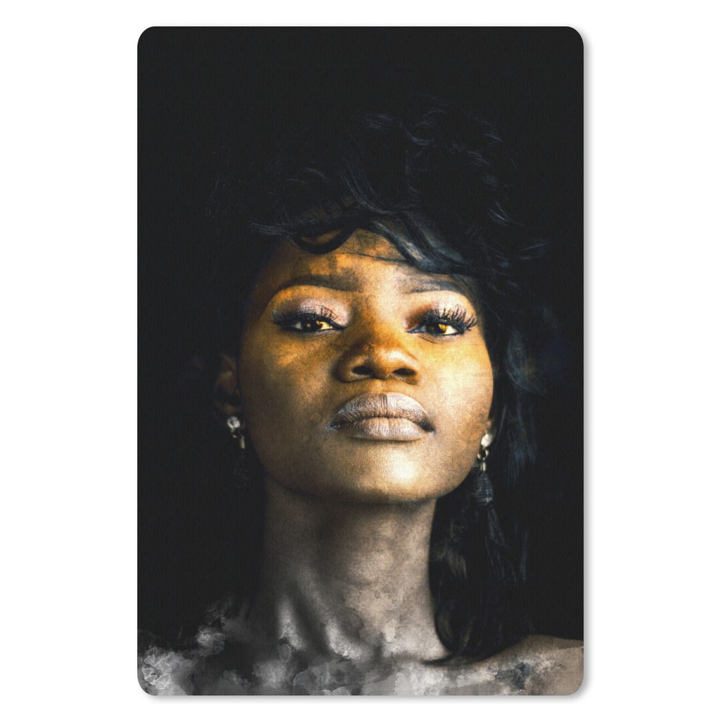 MuchoWow Mauspad Mousepad Frau - Ohrringe - Lehm 40x60 cm - Mousepads - Maus Mat - Pad - Mausunterlage - Schreibtisch Accesoire