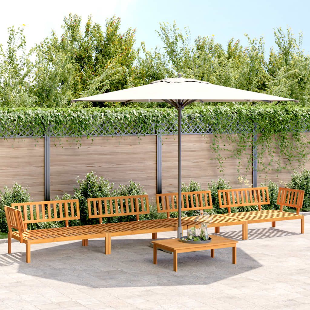 "2026 Promotion" 5-tlg. Garten-Sofagarnitur - Loungesofa - aus Paletten Massivholz Akazie - Gartensofas CC11468