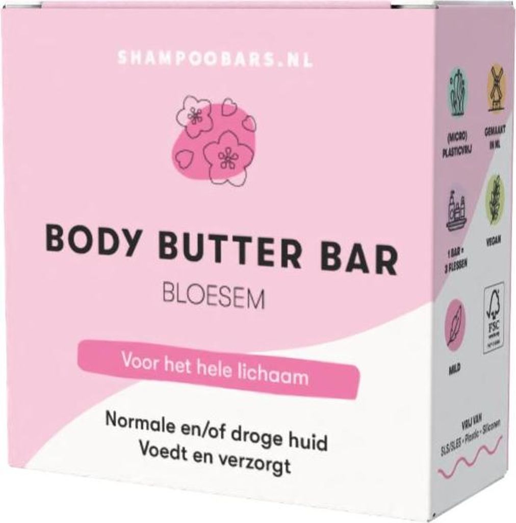 ShampooBars Body Butter Bar Bloesem 45gr