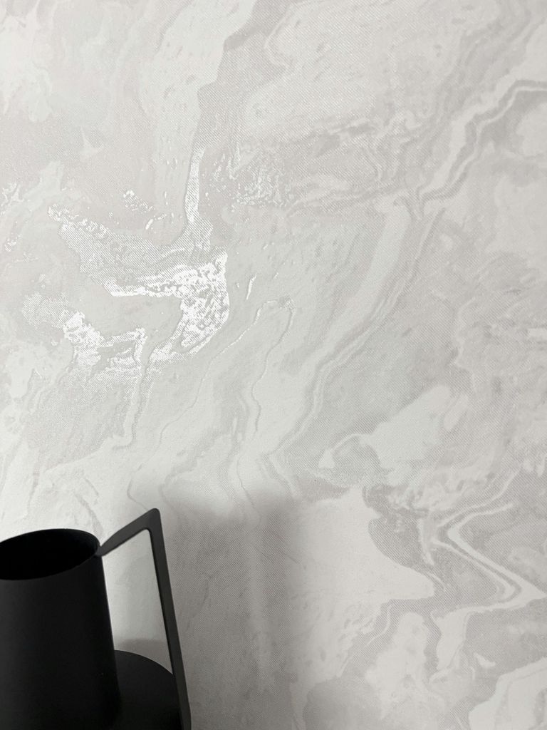 NEWROOM Tapete Grau Vliestapete Marmor -  Modern Weiß     Produktbild 