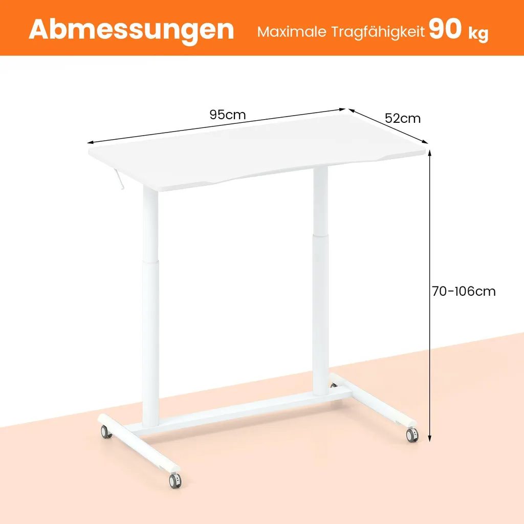Table pour ordinateur portable design en C table d'appoint blanche - 4