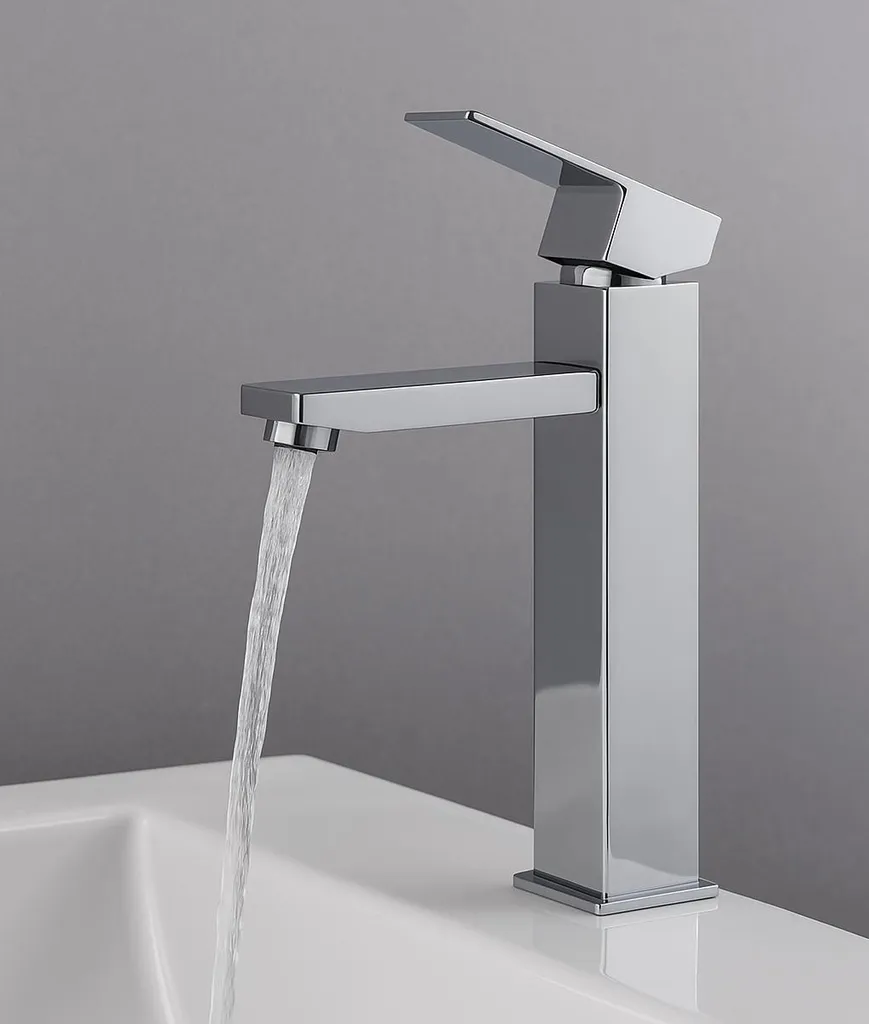 Miscelatore Pasco XL Cromo per Lavabo - Rubinetto Alto Professionale