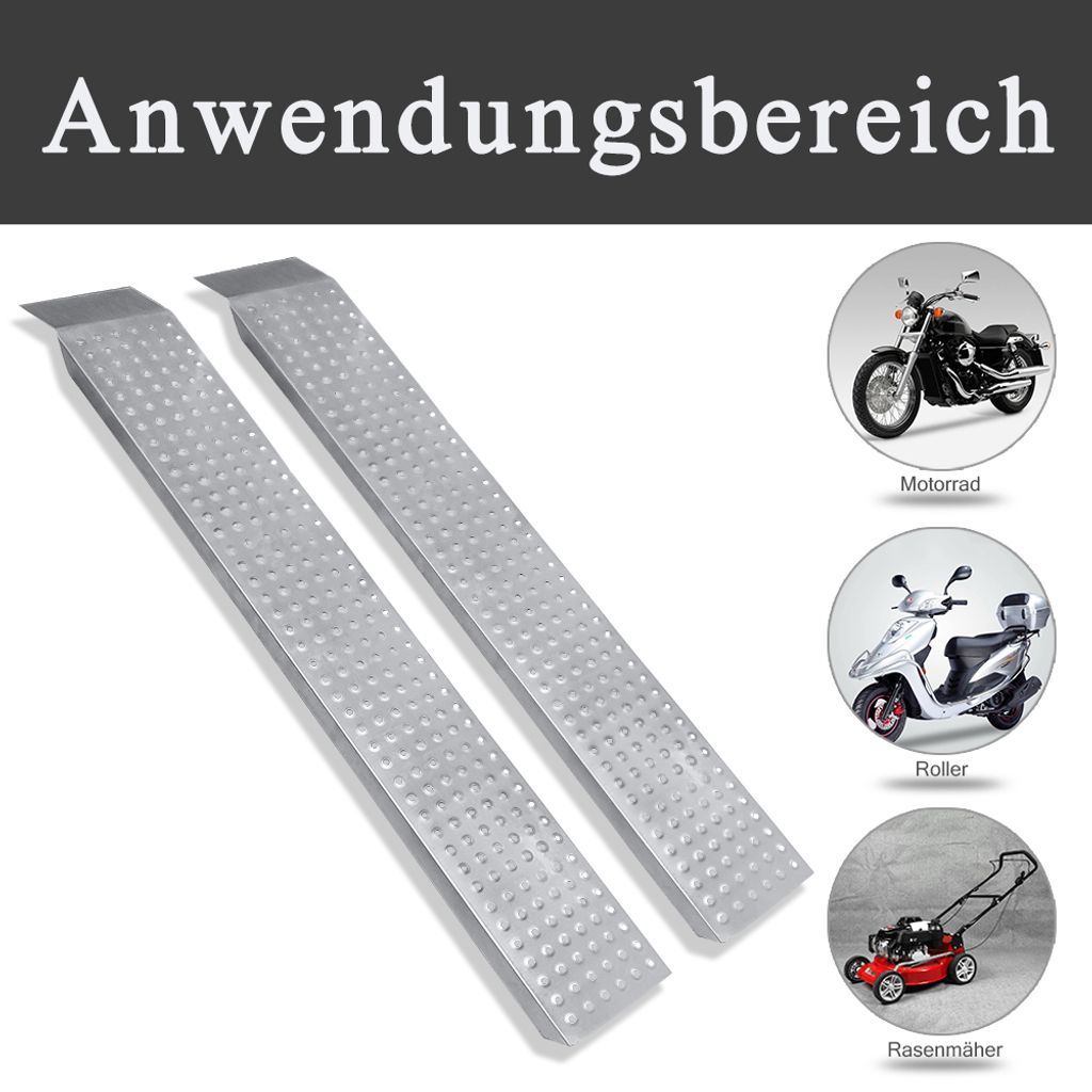UISEBRT 2 X Auffahrrampe Rampe Verladerampen Motorradrampe Produktbild 4
