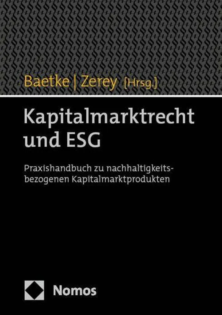 Kapitalmarktrecht und ESG : Manuel pratique de reporting durable et droit