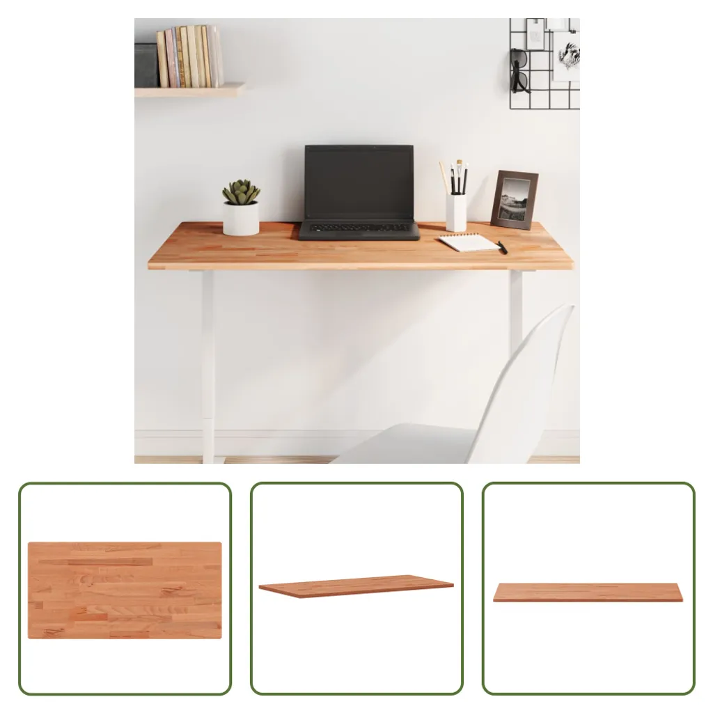 Piano Tavolo Faggio Massello 100x50 cm per Bar e Uffici | The Living Store