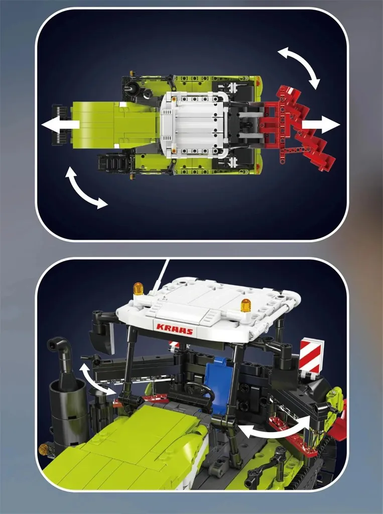 Tracteur à Chenilles 17093 - Kit de Construction Modèle Réduit Vert - 11