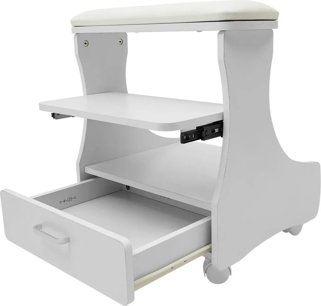 Repose-pieds design durable blanc pour bureau ergonomique - Modèle Pure