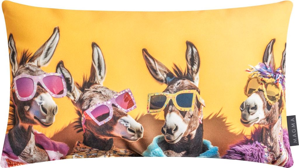 MAGMA Heimtex - Kissen - CRAZY - Esel - 30 x 50 cm