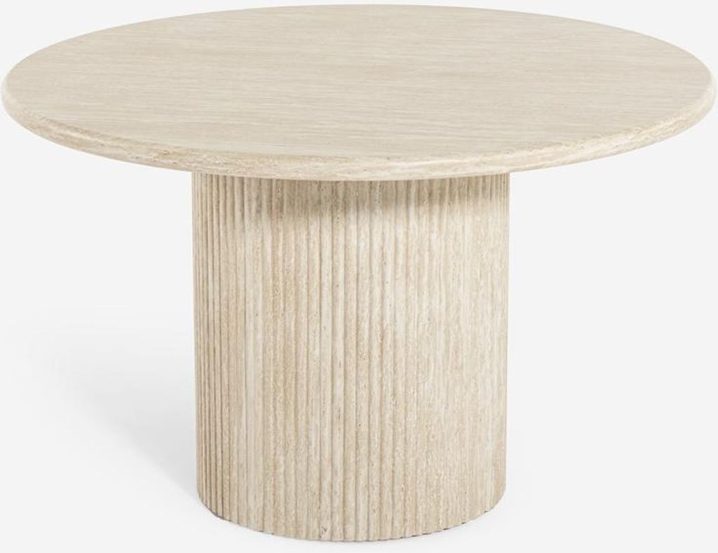 Tavolo da pranzo 120 cm moderno rotondo in legno effetto Immagine del prodotto 