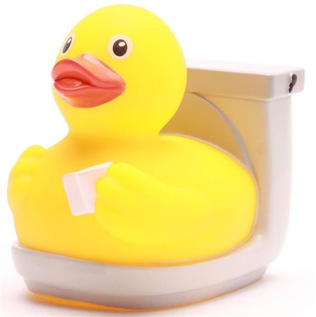 Badeente WC Vinyl 8,5 cm Quietscheente Produktbild 