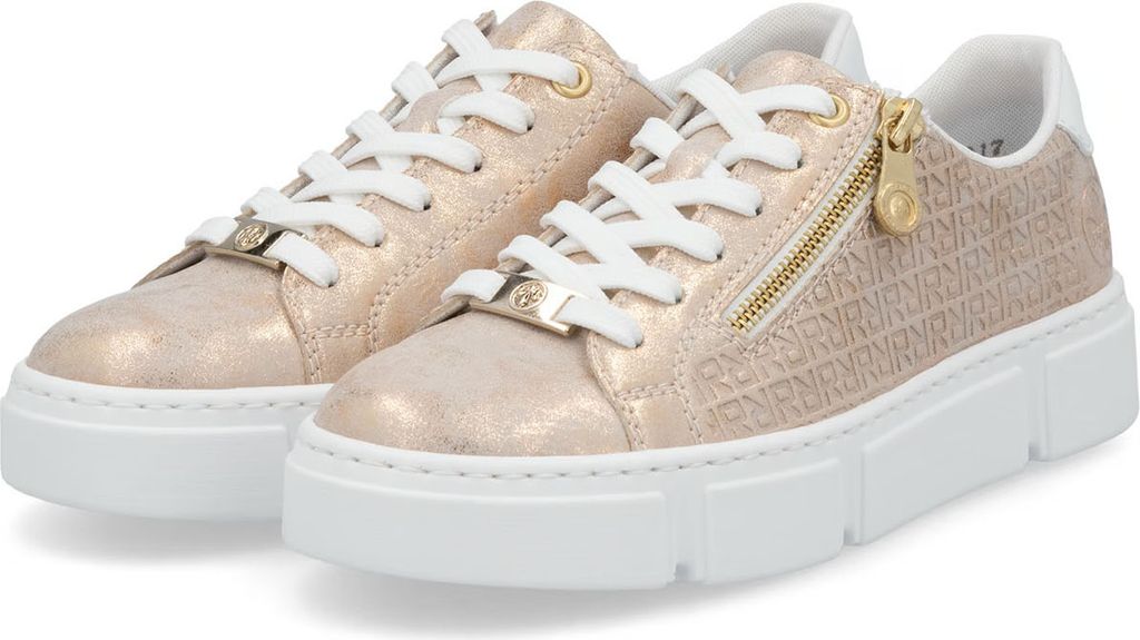 Rieker scarpa bassa stringata da donna oro rosa-bianco, Immagine del prodotto 