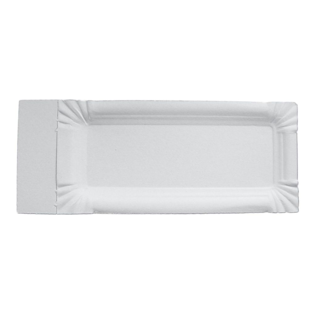 TOP 250 Pappteller 8x18+3cm mit Abriss weiß frischfaser / Produktbild 