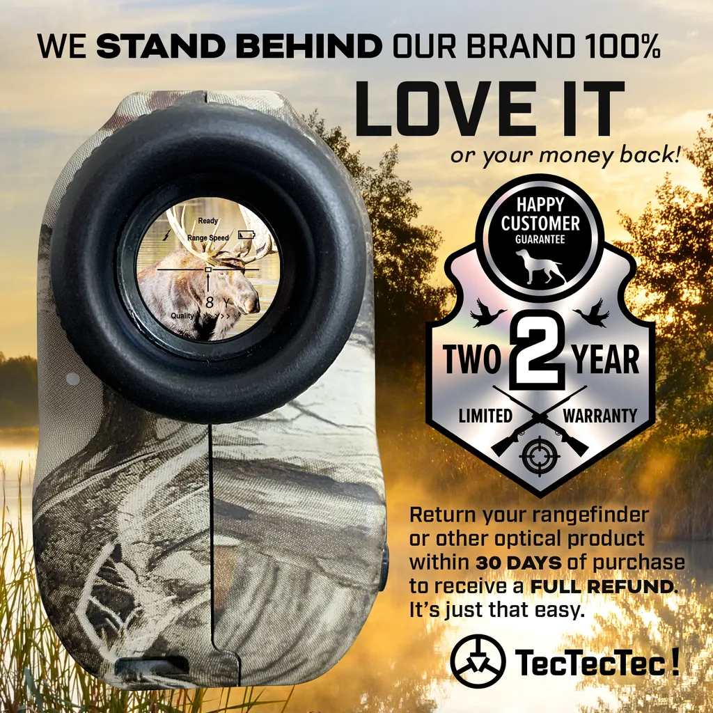 TecTecTec ProWild Télémètre de Chasse Laser Haute Précision Vert