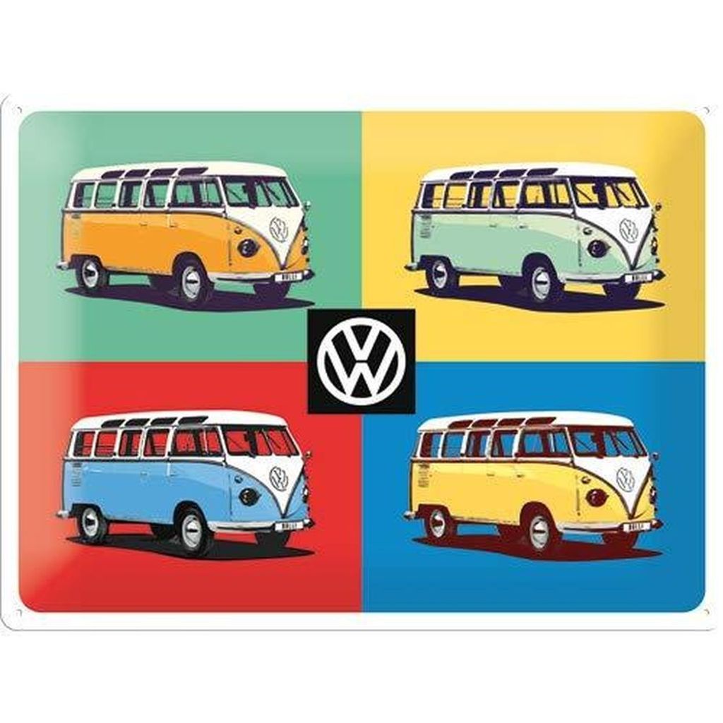 Nostalgic-Art - Blechschild 30 x 40 cm - Volkswagen - VW Bulli - Pop Art