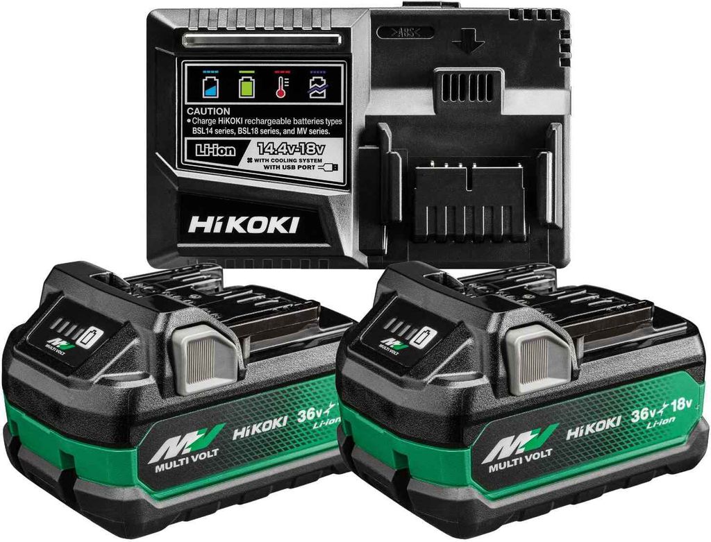 HiKOKI HITACHI Multi Booster Pack A Multi Volt 2x Akku Produktbild 