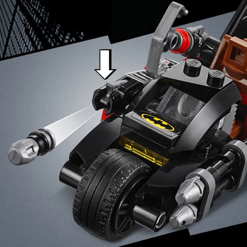 Jeu de construction Batcycle LEGO DC Comics 76118 avec figurines