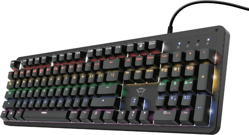 Clavier Gamer Mécanique Trust GXT 863 Mazz AZERTY Noir avec LED RGB