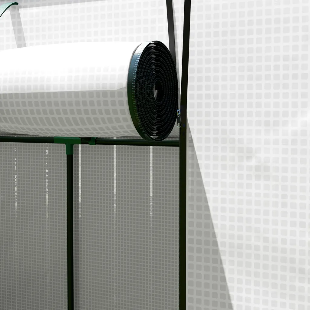 Serre murale anti-intempéries avec structure acier pour protéger vos plants - 8