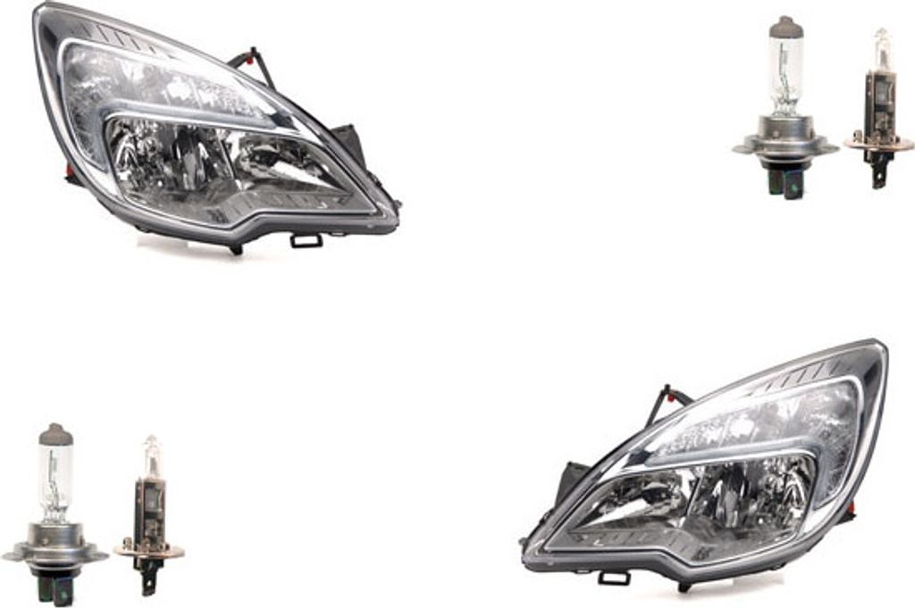 Johns, Scheinwerfer Halogen passend für Opel Meriva B 10-13 mit H7 H1 Satz Links Rechts 1216234 1216049 1216759 13286612 13305777 1216235 1216050 ...