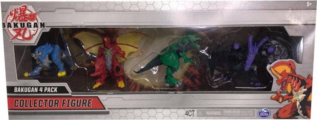 BAKUGAN SAMMLERFIGUREN 4ER-PACK SET 4 Teile Sammlung