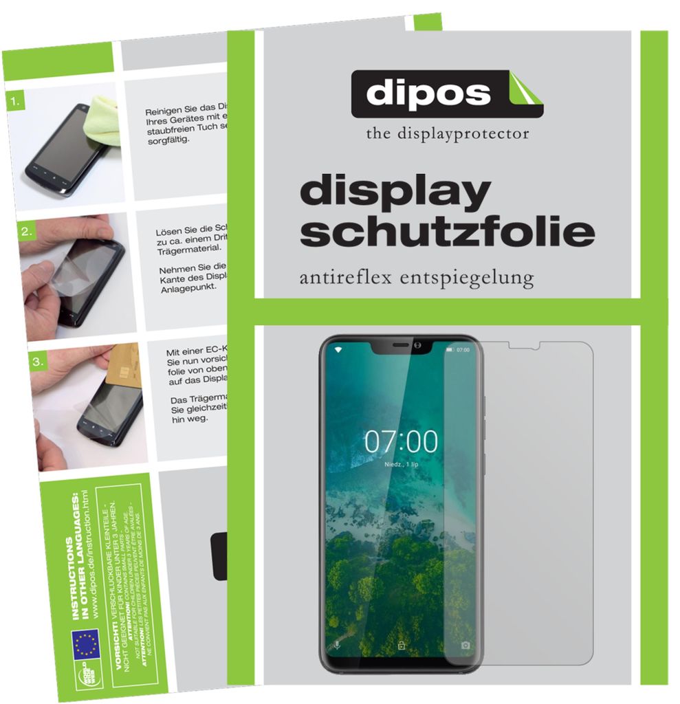 6x Schutzfolie für Kruger Matz Smartfon LIVE 7S matt Displayschutzfolie Folie