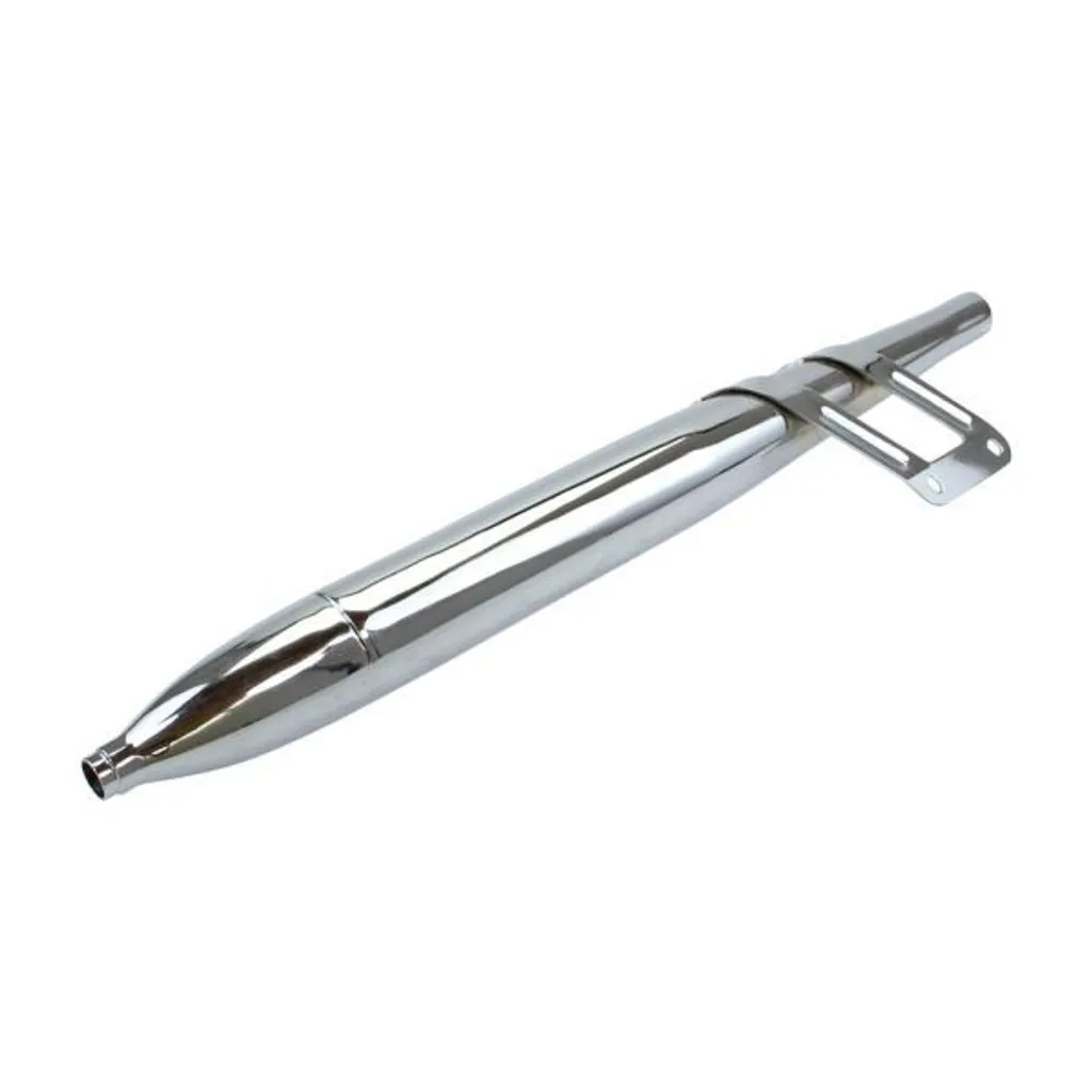 Échappement Cigare pour Restauration Zündapp Falconette 425 Chrome 26mm