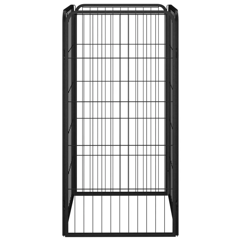 vidaXL 4 pezzi box per cani nero 50x100cm acciaio verniciato a polvere