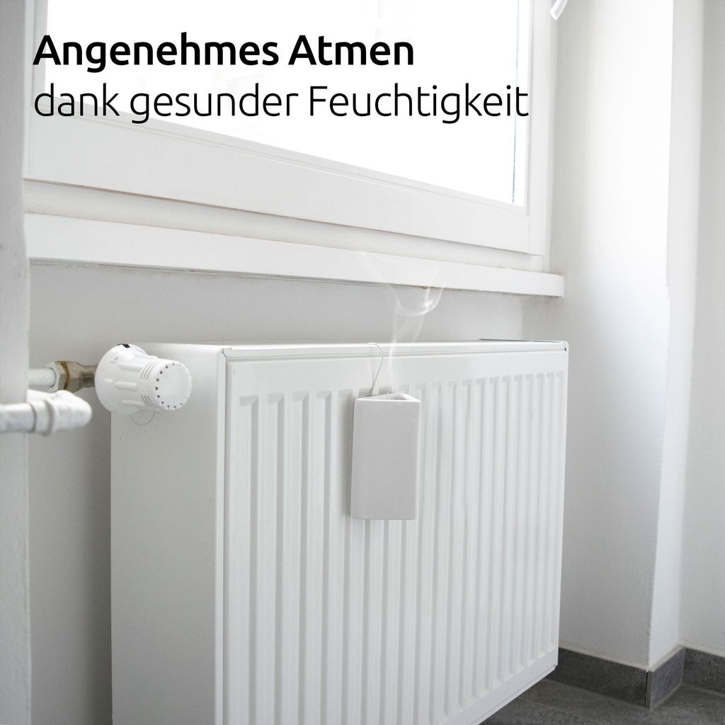 BonAura Luftbefeuchter Heizung Keramik Dreieckig I Haken & Produktbild 6