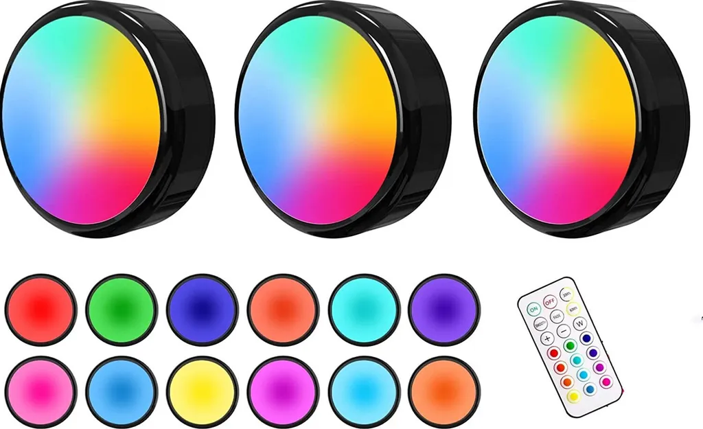 4 Pezzi Faretti LED Multicolore Dimmerabili GU10 Da 5W, Lampadina Che Cambia Colore Con Telecomando, Lampadina Con Riflettore RGB+Bianco Caldo per Illuminazione Quotidiana E Illuminazione D'atmosfera