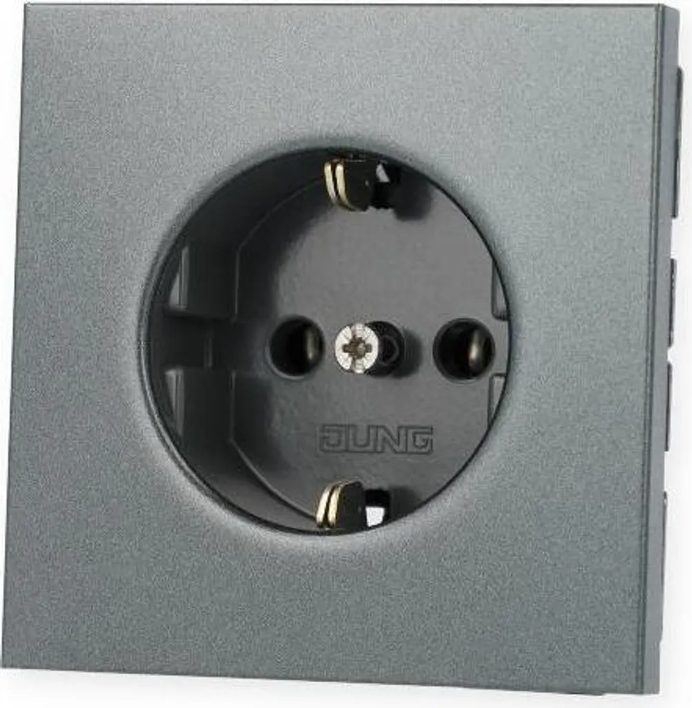Remplacer prise usagée par JUNG anthracite encastrable IP20 robuste - 2
