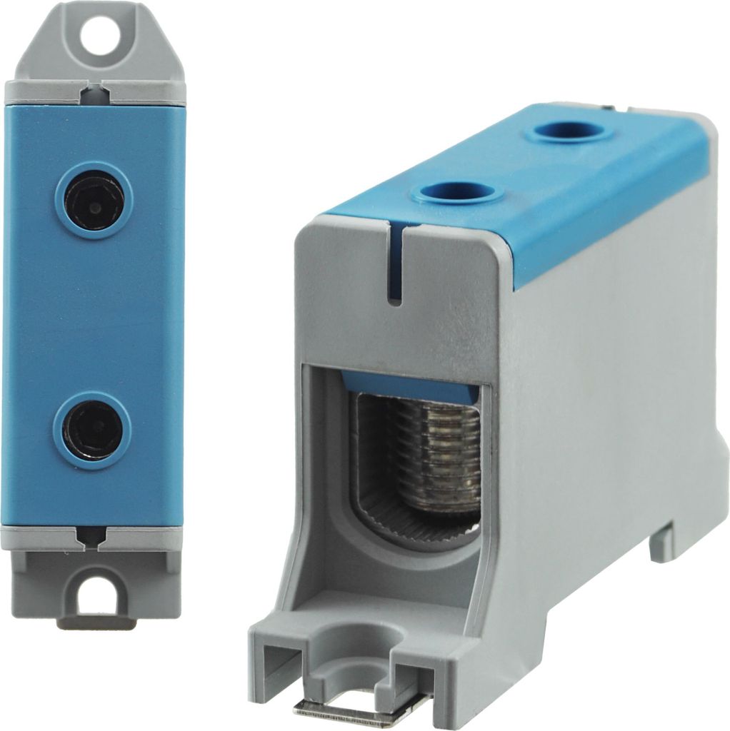 Universalklemme Hutschiene Leitungsklemme Anschlußklemme Klemmblöcke 95mm² Blau