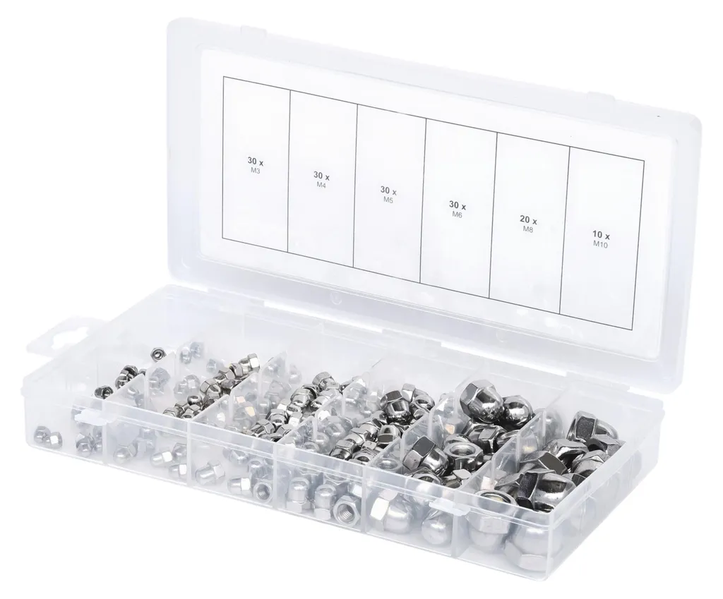 Stop à la rouille avec l'assortiment d'écrous inox KS TOOLS 970.0460