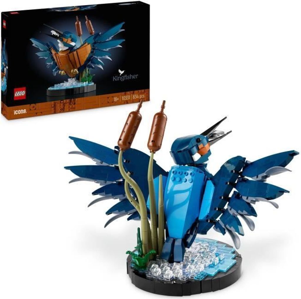 LEGO Icons Eisvogel 10331, Modellbausatz für Erwachsene, Heim- und Bürodekoration