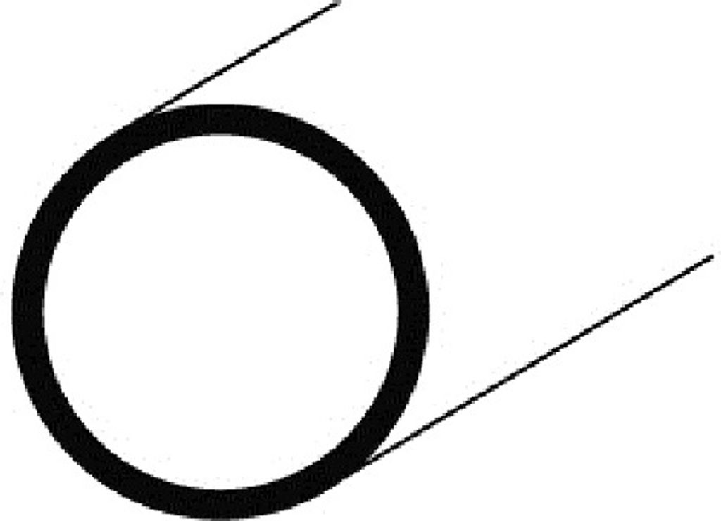 Aluminium Rundrohr-Profil 1mm Stärke, Alu, Profil, Rund, natur eloxiert 20 mm 2 Meter