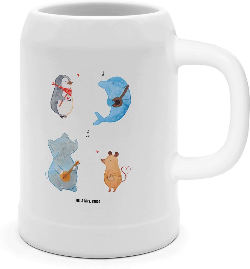 Mr. & Mrs. Panda Krug Big Band - Weiß - Geschenk, Gute Produktbild 