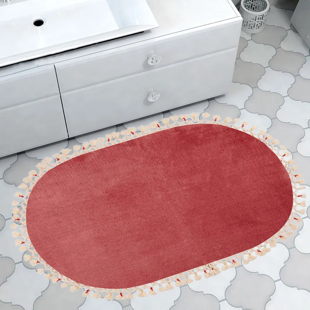 Tappeto Bagno Fucsia Nixie ANR1899: Arredo Moderno 100% Acrilico