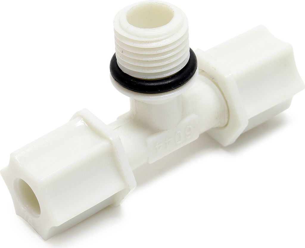 Naturewater Jaco T Fitting V2 für Schlauch mit 2x 6,35 mm Anschluss (1/4"), 12,7 mm Außengewinde (1/2"), für Trinkwasser Ultrafiltration Mikrofi...