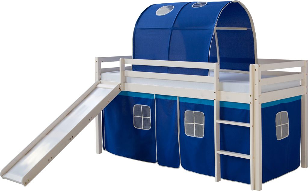 Homestyle4u 2566, Hochbett 90x200 mit Rutsche Lattenrost Produktbild 12