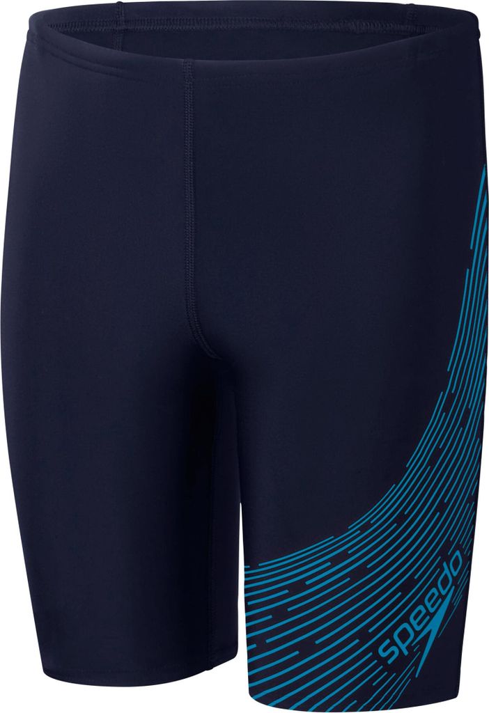 Speedo Medley Logo Jammer Badehose für Jungen, Farbe:Blau, Kinder Größen:164