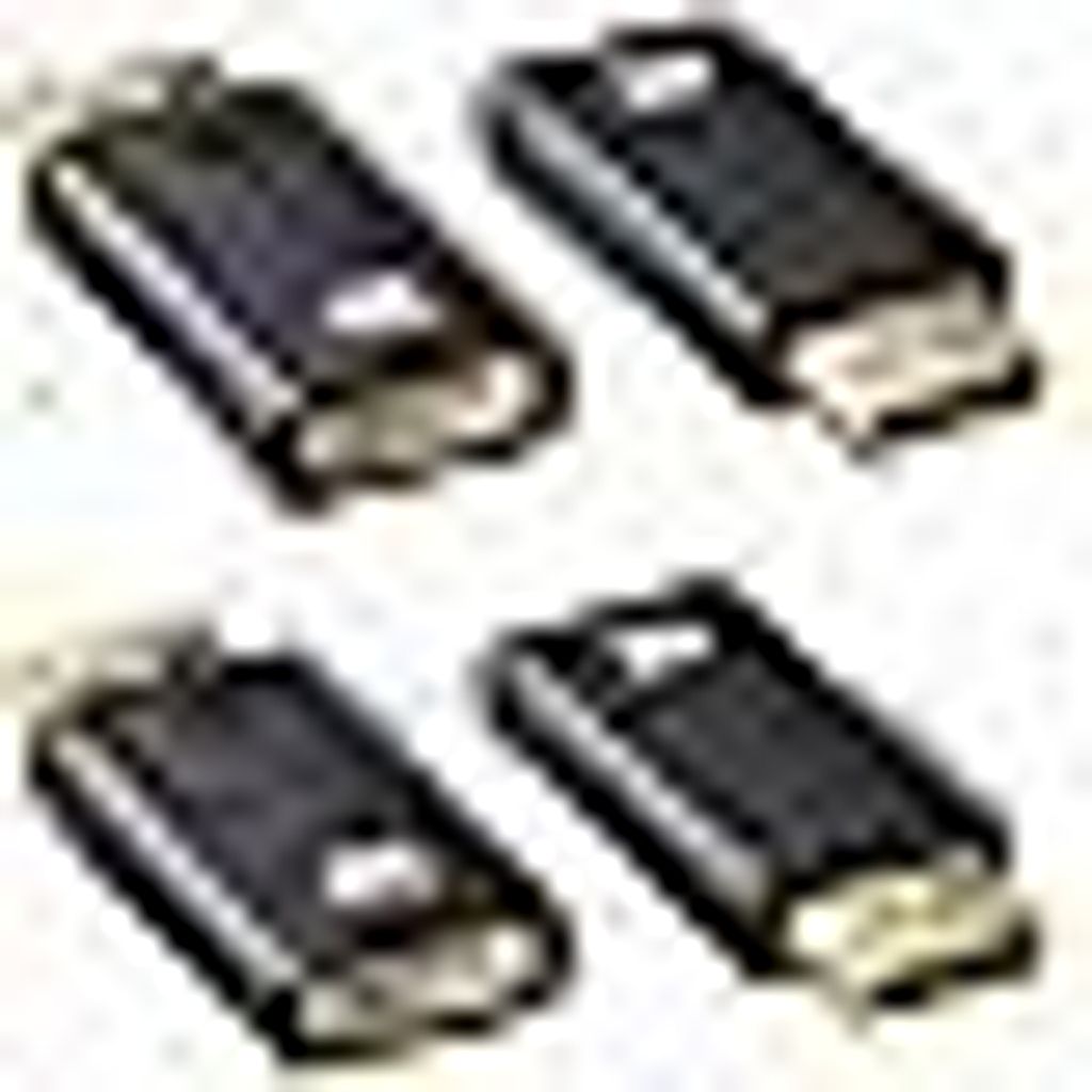 4K Displayport auf HDMI Adapter 4 Stück, 4K@60Hz/2K@60Hz/1080P@120Hz HDMI auf Displayport Adapter mit Projector, Monitor, Laptop, AMD, GPU, HDTV
