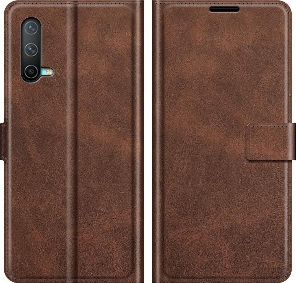 OnePlus Nord CE Hülle - Coverup Deluxe Klapphülle - Dunkelbraun