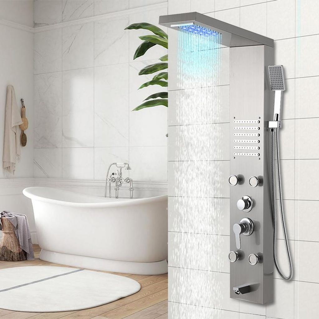 Sprchový panel Vigevee do kúpeľne, dažďová sprcha s 5 Obrázok produktu 
