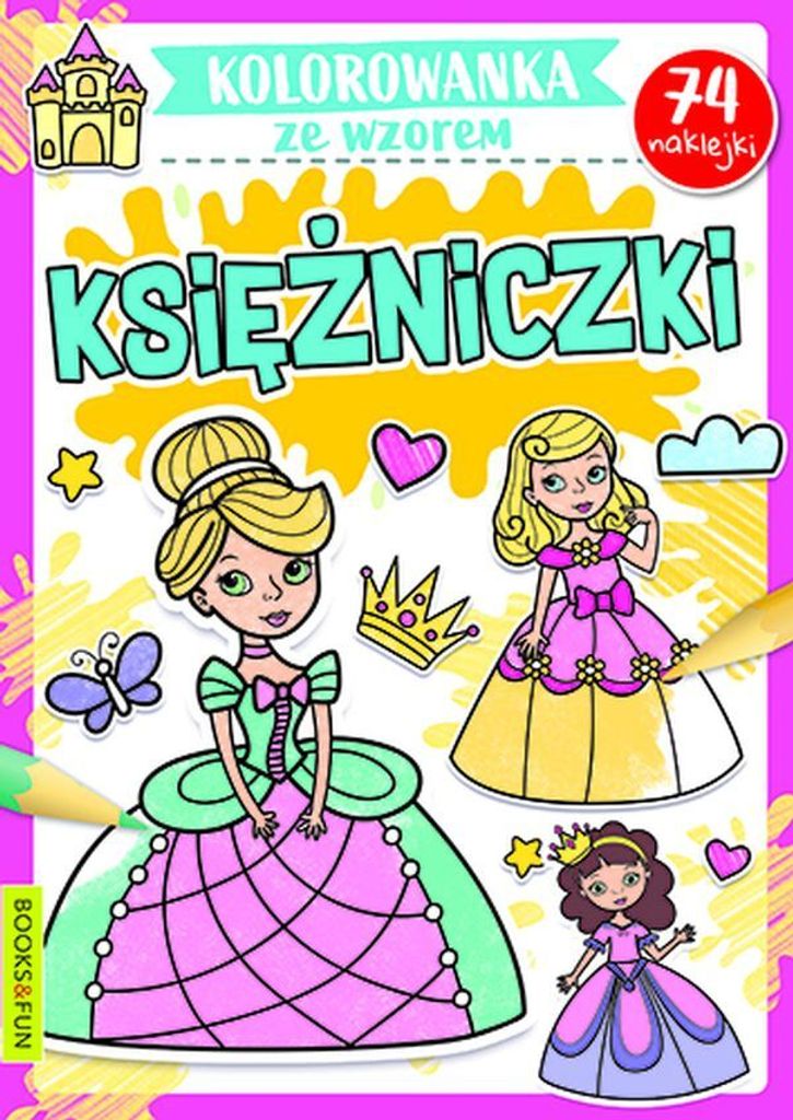 Księżniczki. Kolorowanka ze Wzorem