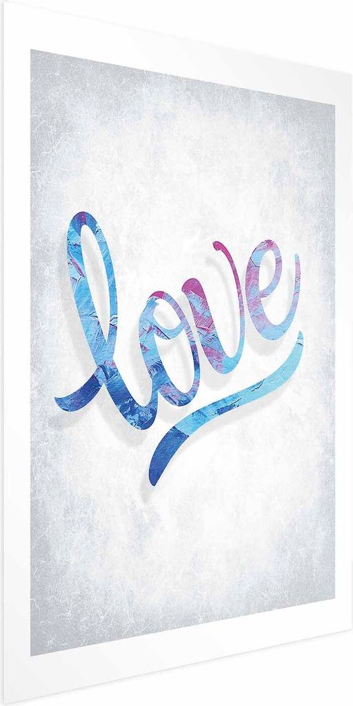 Posterpapier Poster - Love 21x30 cm Text m-A-0752-ao-a