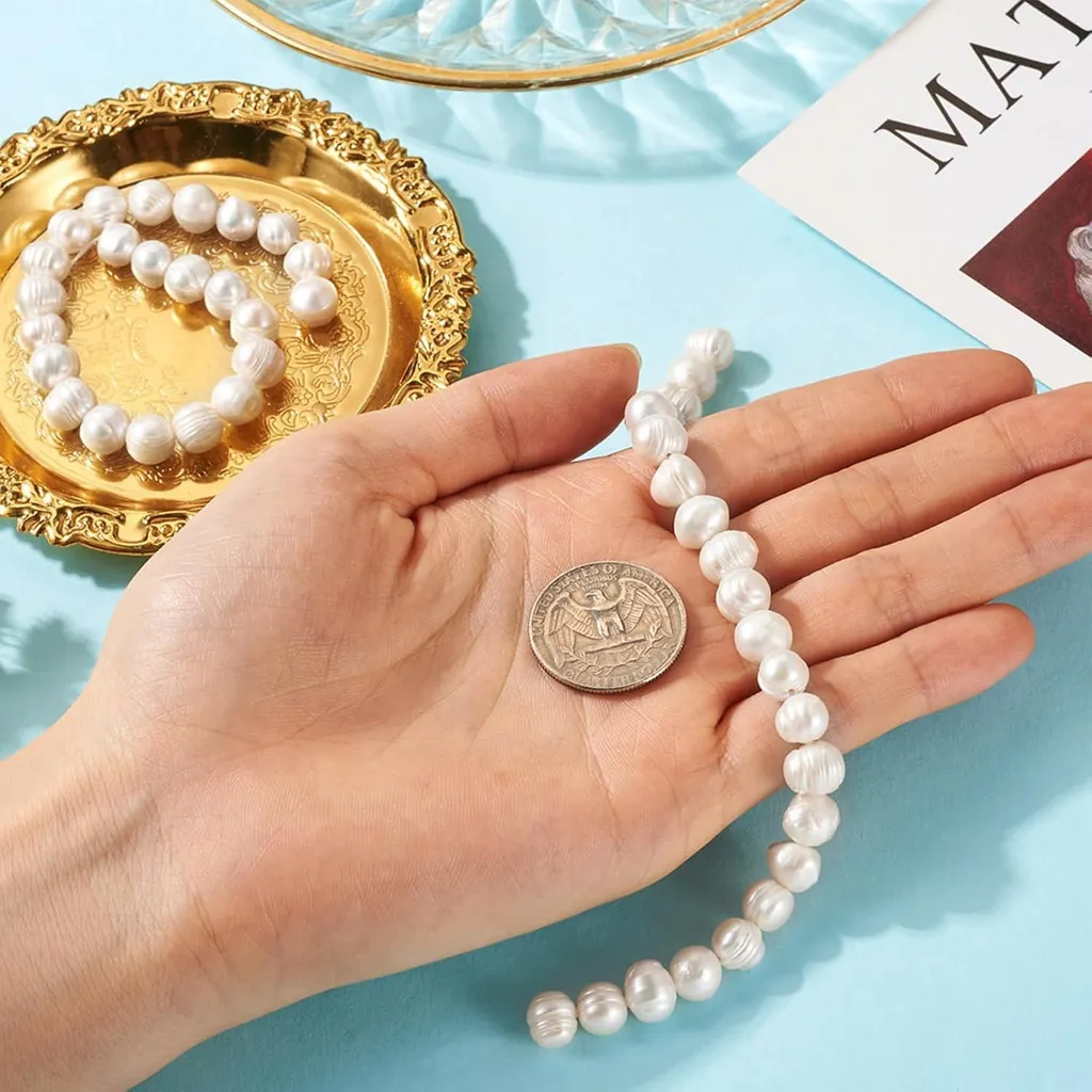 Perles d'eau douce naturelles de qualité pour bijoux DIY faits main - 4