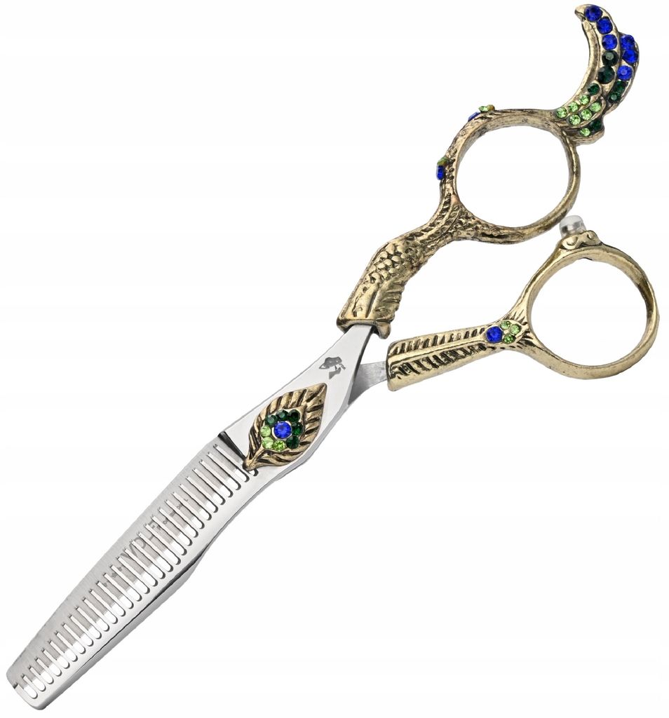 WOLF Degloving rechtshändige Schere 5.5 Flame Offset Friseurschere für Salon Professional line