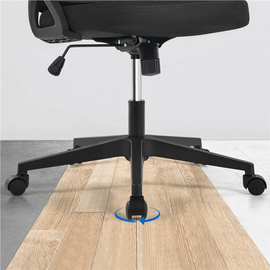 Poltrona Ufficio 592717 Nera: Ergonomia e Design per Smart Working - 9