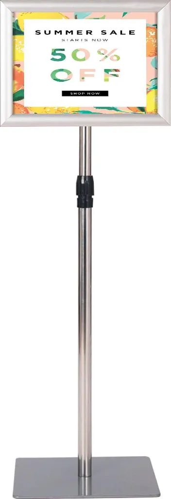 Offerta Set 2 Supporti Pubblicitari A4 COSTWAY Argento Metallo