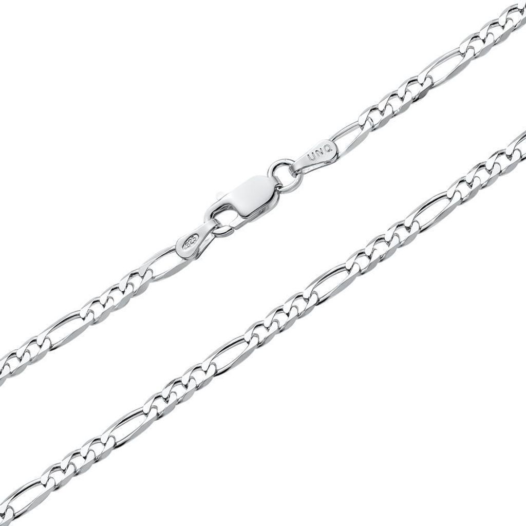 925 Silber Figarokette 3,5mm Länge wählbar inkl Etui FK0035 Produktbild 