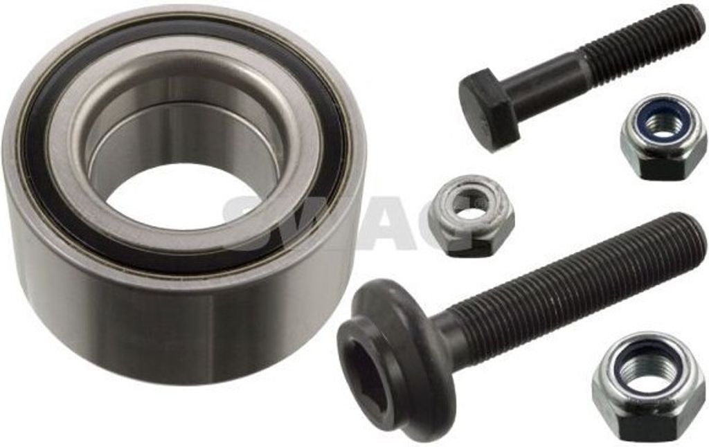 SWAG Radlagersatz Vorne Links Vorne Rechts für AUDI 80 Limousine (8C2, B4) Schrägkugellager 75mm 30 91 7534